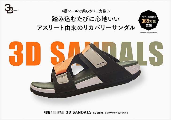 3D SANDALS by SIDAS